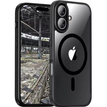 Capa traseira JT Berlin BackCase Pankow Hybrid MagSafe | Apple iPhone 16 | preto/transparente | (11098)