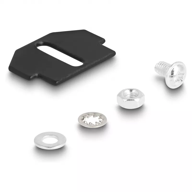 Conjunto de montagem DeLOCK 88063 preto metal