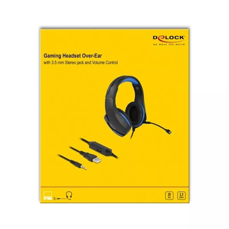 Headset DeLOCK headset gaming over-ear
