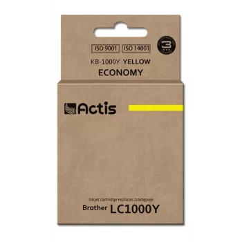 Tinta Actis KB-1000Y (substituto do Brother LC1000Y/LC970Y; Standard; 36 ml; amarelo)
