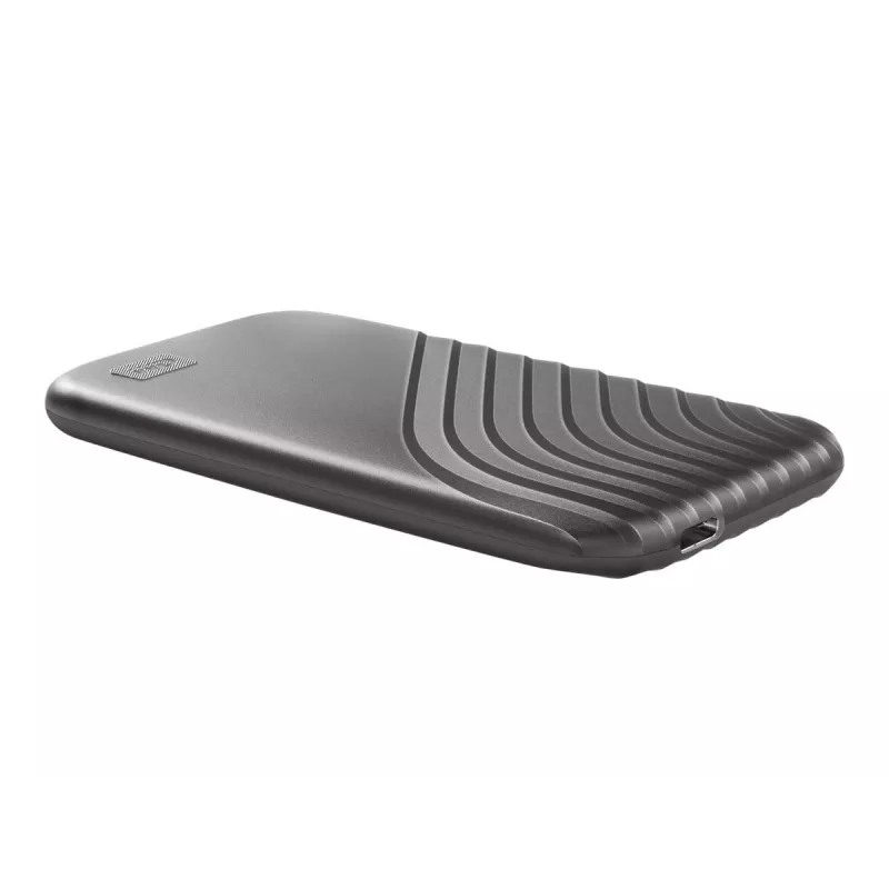 WD My Passport SSD WDBAGF0020BGY - SSD - encriptado - 2TB - externo (portátil) - USB 3,2 Gen 2 (conector USB-C) - AES de 256 bits - cinzento espacial (WDB