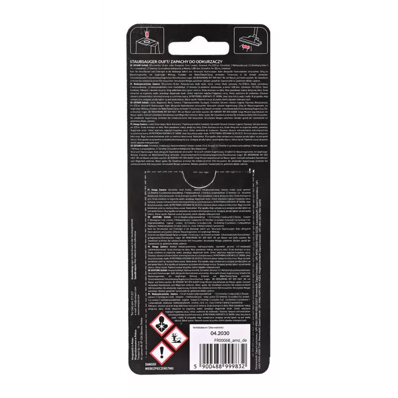 Recarga de fragrância fresca para aspirador, mistura de 5 fragrâncias, 5 un.