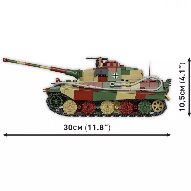 Conjunto de blocos COBI Panzer VI Ausf. B Königstiger 802 peças