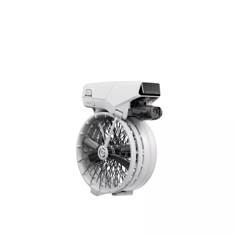 Drone DJI Flip com 4 rotores, câmara de 48 MP, vídeo 3840×2160, bateria 3110 mAh, preto/branco