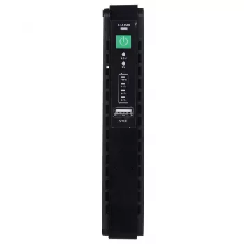 Fonte de alimentação MPL Power RouterUPS-30-PoE 30 W para interiores, 100–240 V, preto, 160×105×28 mm