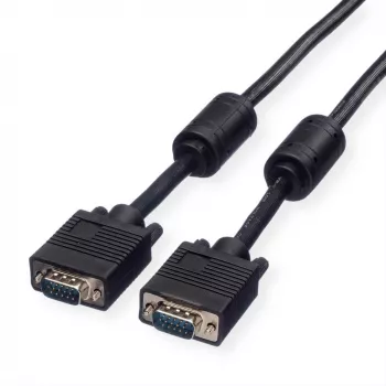 Cabo de monitor ROLINE com núcleo de ferrite+DDC, HD15 ST-ST 3,0m (11.04.5653)