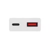 Carregador de parede Akyga AK-CH-27 30W USB-C USB-A PD GaN 5-20V / 1.5-3A branco