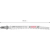 Bosch 2 608 900 546 Lâmina de serra de recortar/serra de sabre/serra recíproca lâmina de serra de recortar bimetal 100 peças