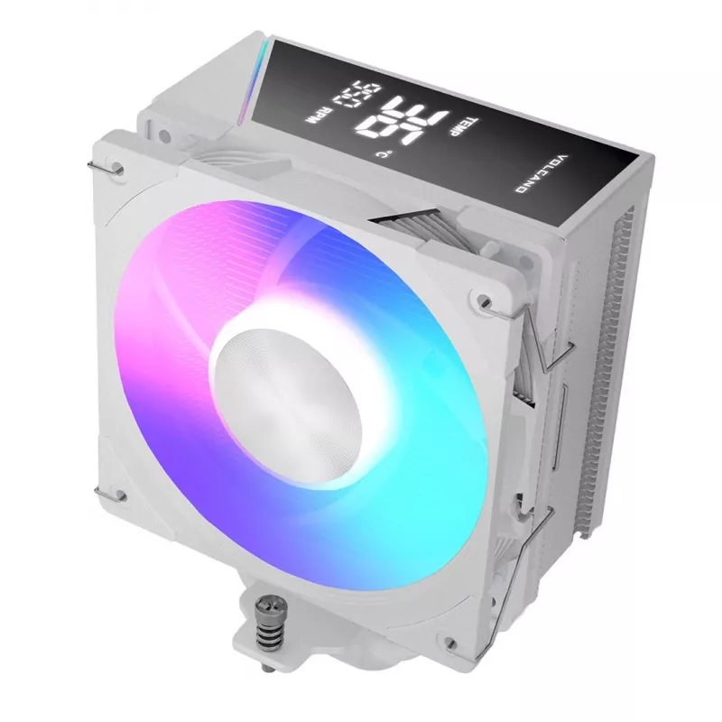 MODECOM Volcano 0C T202 LCD ARGB dissipador de CPU por ar 12 cm branco