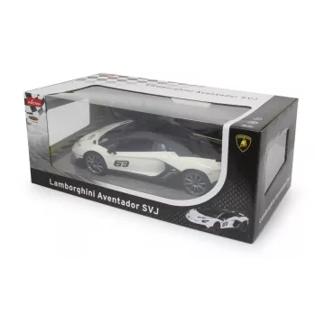 Jamara Lamborghini Aventador SVJ Performance 1:14 branco 2,4 GHz A – carro desportivo – motor elétrico – 1:16 – Ready-to-Run (RTR) – branco – rapazes (405172)
