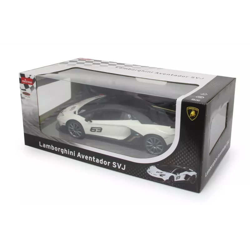 Jamara Lamborghini Aventador SVJ Performance 1:14 branco 2,4 GHz A – carro desportivo – motor elétrico – 1:16 – Ready-to-Run (RTR) – branco – rapazes (405172)