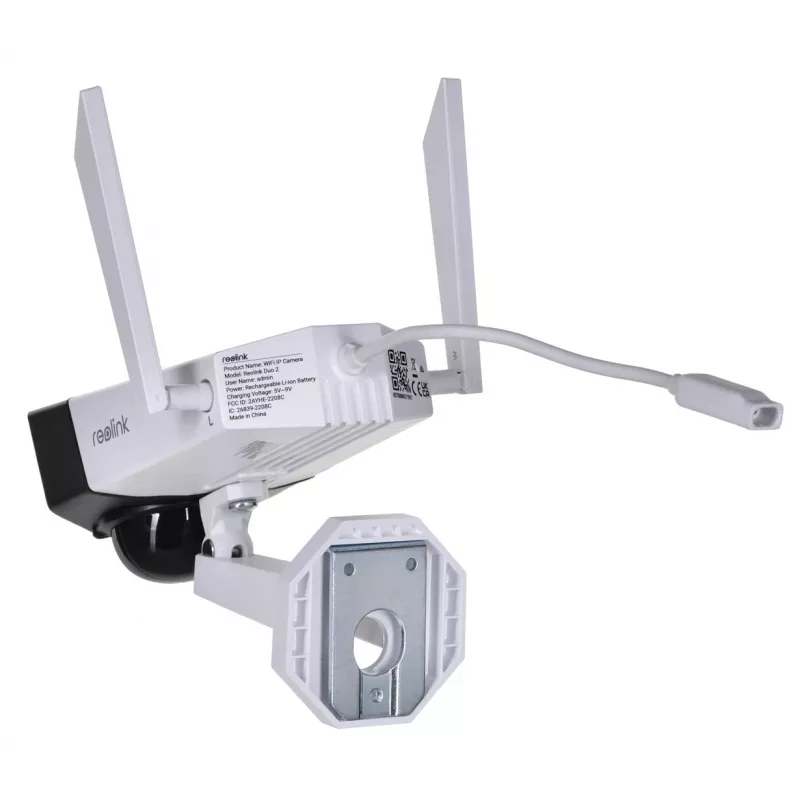 Câmara de vigilância IP Reolink G750 6MP Bullet IP66 H.265, 4G LTE, 180° diagonal, visão noturna 30 m, bateria 10400 mAh
