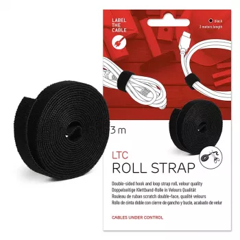 Label-the-cable LTC ROLL STRAP - fita de velcro - preto
