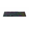iBOX Aurora K-6 IKGMK6 teclado gaming mecânico de perfil baixo, com fio + RF sem fios + Bluetooth, switches KRGD Red, retroiluminação LED, QWERTY inglês, preto