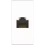 Kindermann Konnect flex 45 click Cat-6 (RJ45) 1 m - Faceplate modular snap-in - RJ-45 - branco, RAL 9003 (7464000827)