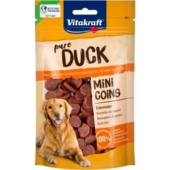 VITAKRAFT Duck Mini Coins - Petisco para cães - 80 g