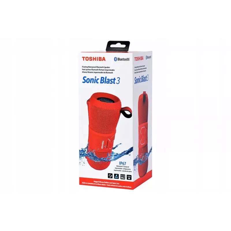 Altifalante portátil Toshiba Sonic Blast 3 TY-WSP200 vermelho