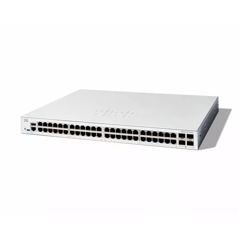 Switch gerido Cisco Catalyst 1200-48T-4G 48 portas GE 4x1GE SFP