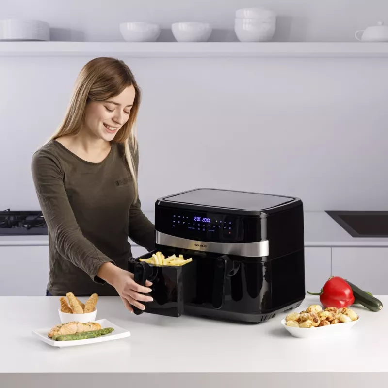 Taurus Air Fry Digital Duo Duplo 9 L 2200 W fritadeira de ar quente preto