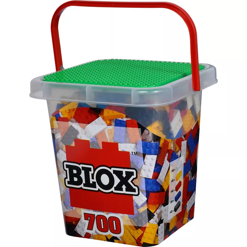 Blocos de construção Simba-Dickie 104114200 — 700 peças, várias cores, para crianças a partir dos 3 anos