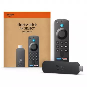 Amazon Fire TV Stick 4K Select comece a transmitir em 4K, milhares de filmes e séries e TV em direto gratuita