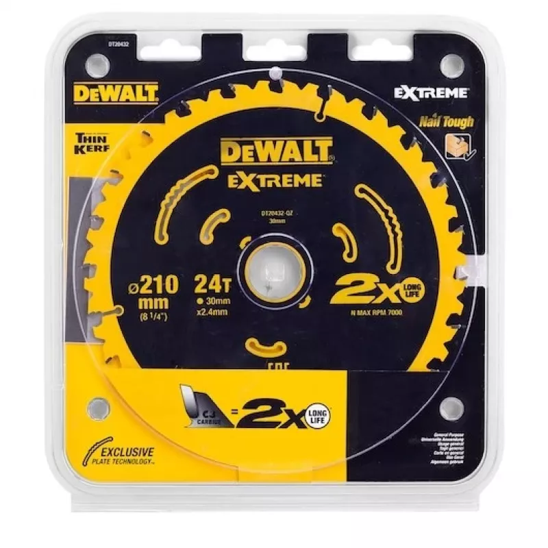 Disco de serra circular DeWALT DT20432-QZ 21 cm com pastilhas de carboneto de tungsténio