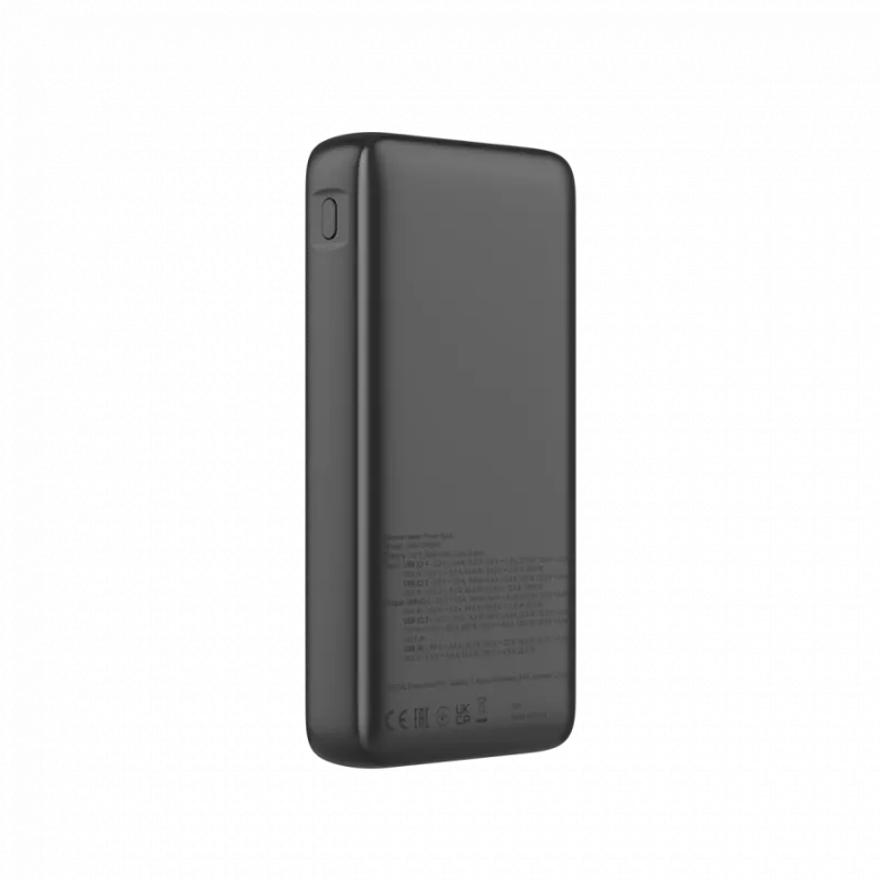 Power Bank CANYON PB-240, 25000mAh PD140W powerbank com ecrã, tamanho 160,0x82x27 mm, peso 508±10g, cinzento-escuro