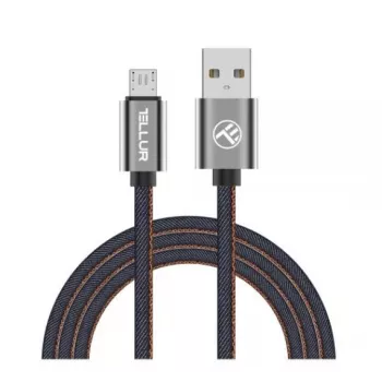 Cabo de dados USB para Micro-USB Tellur 1 m denim