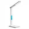 Media-Tech MT222 Leditou candeeiro de secretária LED com carregador sem fios Qi de 15 W, relógio, despertador, termómetro, branco