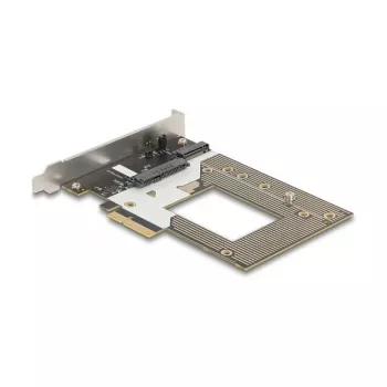 Placa adaptadora M.2 / U.2 interna DELOCK 90854 — PCIe 4.0 (Host: PCIe, saídas: M.2 Key M 110 mm, U.2)