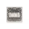 Digitus | Placa de parede para módulos Keystone, tipo alemão, placa central 50x50 mm, moldura 80x80 mm | DN-93801-1