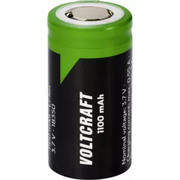 Pilha especial Voltcraft VC-18350 18350 Flat-Top lítio 3,7 V 1100 mAh (VC-16569880)
