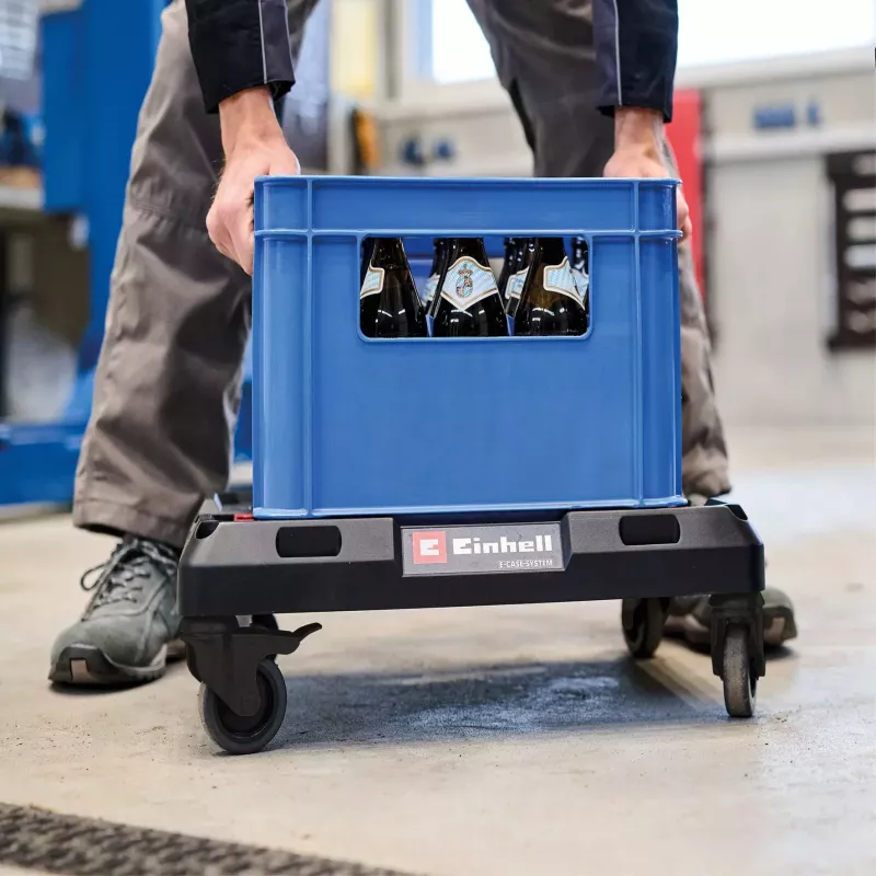 Plataforma com rodas para mala de sistema EINHELL E-Case, preto, capacidade de carga até 120 kg