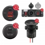 RAM Mounts Carregador de encastrar Bare Wire Ends USB-A/USB-C (560001)