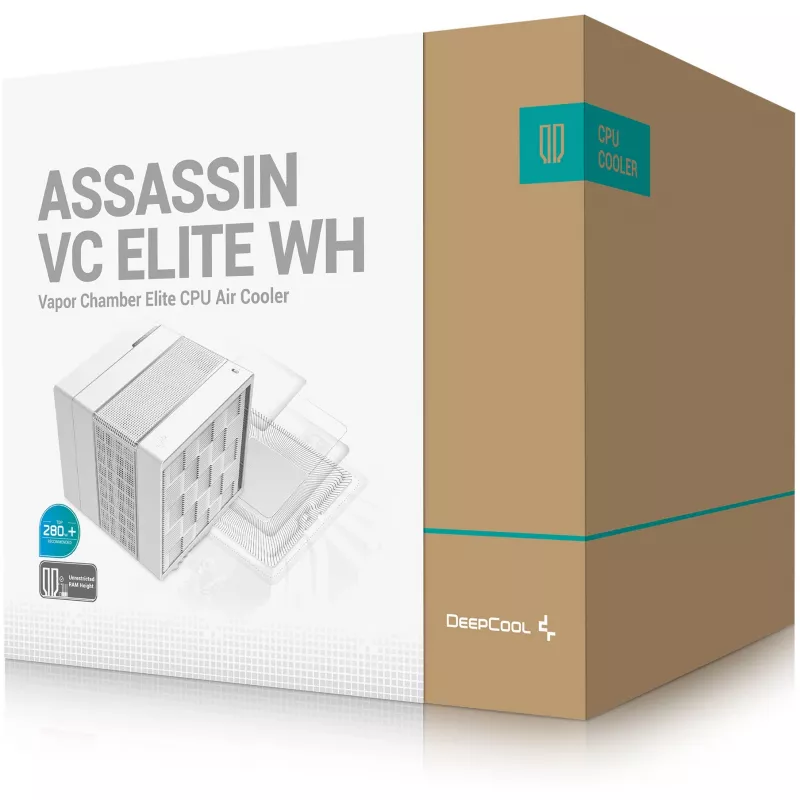 Arrefecedor de ar para processador DeepCool Assassin VC Elite WH 120/140 mm Branco 1 unid.