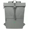 Mochila urbana Rivacase Gremio cinzento poliéster rPET 280x135x430mm