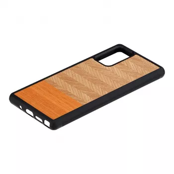 Capa protetora Man and Wood Galaxy Note 20 Herringbone Arancia preto
