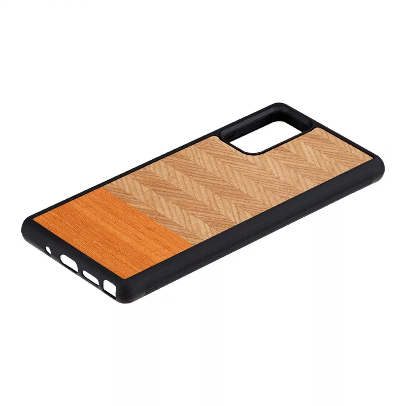 Capa protetora Man and Wood Galaxy Note 20 Herringbone Arancia preto