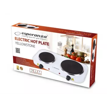 Fogão elétrico Esperanza EKH014W 2 zonas de cozedura branco