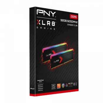 Memória RAM PNY XLR8 Gaming EPIC-X RGB 32GB (2x16GB) DDR5 6000MHz XLR8 Gaming EPIC-X RGB CL36
