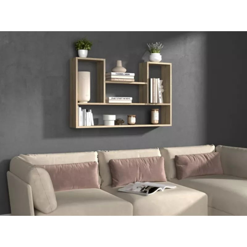 Prateleira suspensa BILBAO 4P 100x16x60 cm carvalho Sonoma