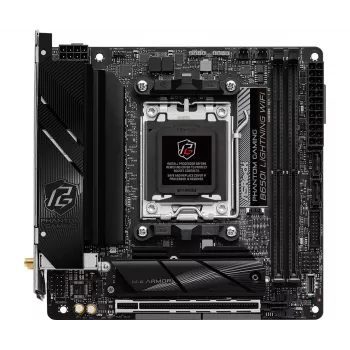 Placa-mãe Mini-ITX ASRock B650I Lightning WiFi — AMD B650, socket AM5, DDR5, 2 DIMM (máx. 96 GB), Wi‑Fi 6E, 2,5Gb LAN