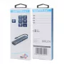 Adaptador HUB USB C 6in1 - HDMI, USBx3, PD, RJ-45