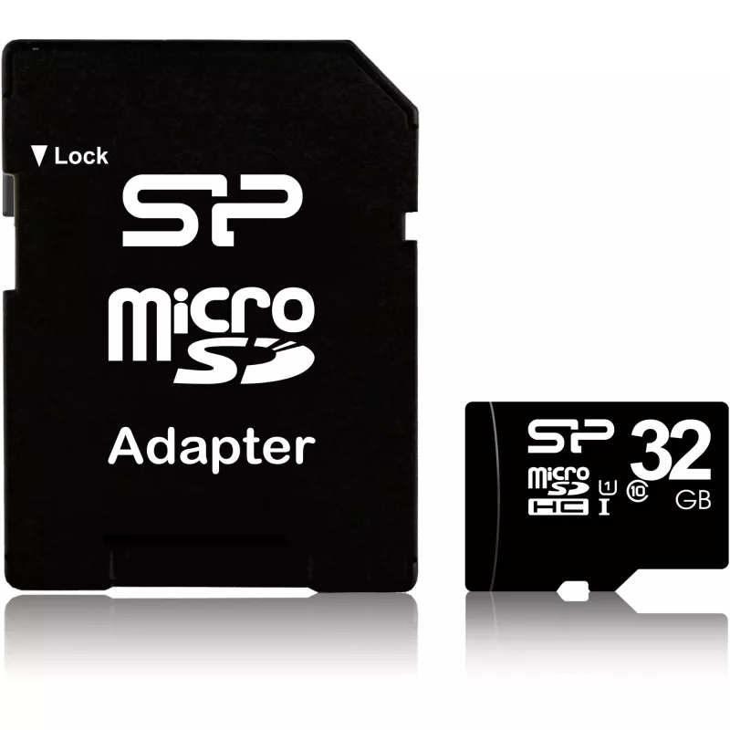 Cartão de memória Silicon Power SP032GBSTH010V10SP 32 GB MicroSDHC UHS-I Class 10