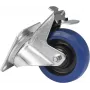 Roda de transporte Roadinger RD-100B 100 mm azul com travão