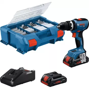 Chave de impacto sem fio Bosch GSB 18V-65 com 2 baterias de 4,0Ah e L-Case