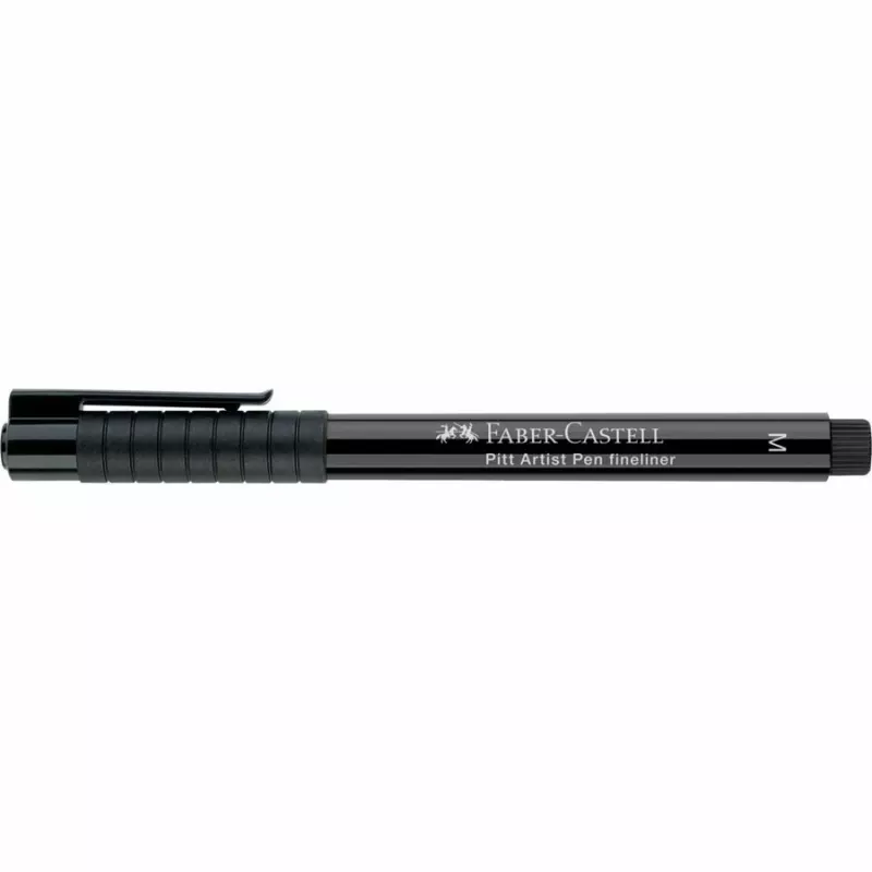 Caneta de feltro Faber-Castell 167399 preta média