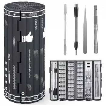 Conjunto de chaves de precisão Extralink EX.21465 — kit magnético de 128 em 1 bits