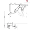 Suporte de monitor de secretária MACLEAN MC-775 para ecrãs de 32 polegadas (81,3 cm), VESA 75x75–100x100, até 8 kg, cinzento