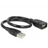 Cabo USB DeLOCK 35cm USB 2.0 83498 preto
